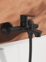 Смеситель для ванны с душем Ravak Life LF 022.20BL матовый черный