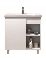 Тумба под раковину без столешницы Vigo Milos 80 напольная, белая