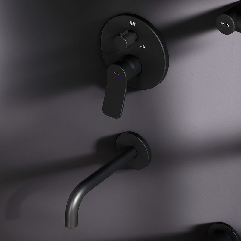 Душевой комплект AM.PM X-Joy FB85A3RH32 С ВНУТРЕННЕЙ ЧАСТЬЮ, черный