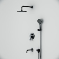 Душевой комплект AM.PM X-Joy FB85A3RH32 С ВНУТРЕННЕЙ ЧАСТЬЮ, черный