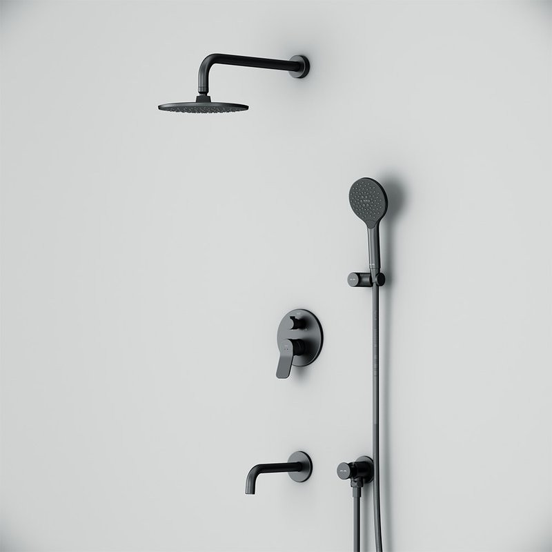 Душевой комплект AM.PM X-Joy FB85A3RH32 С ВНУТРЕННЕЙ ЧАСТЬЮ, черный