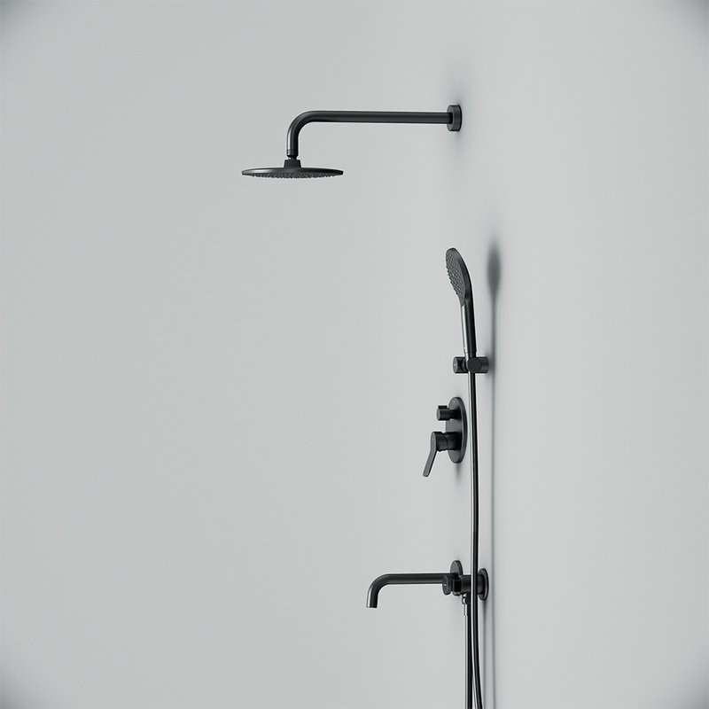 Душевой комплект AM.PM X-Joy FB85A3RH32 С ВНУТРЕННЕЙ ЧАСТЬЮ, черный