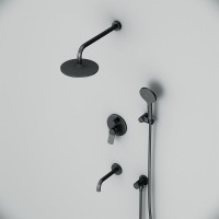 Душевой комплект AM.PM X-Joy FB85A3RH32 С ВНУТРЕННЕЙ ЧАСТЬЮ, черный