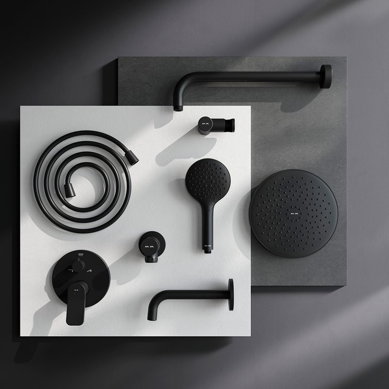 Душевой комплект AM.PM X-Joy FB85A3RH32 С ВНУТРЕННЕЙ ЧАСТЬЮ, черный