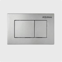 Кнопка смыва для унитаза AQUAme AQM4102S пластик, цвет сатин