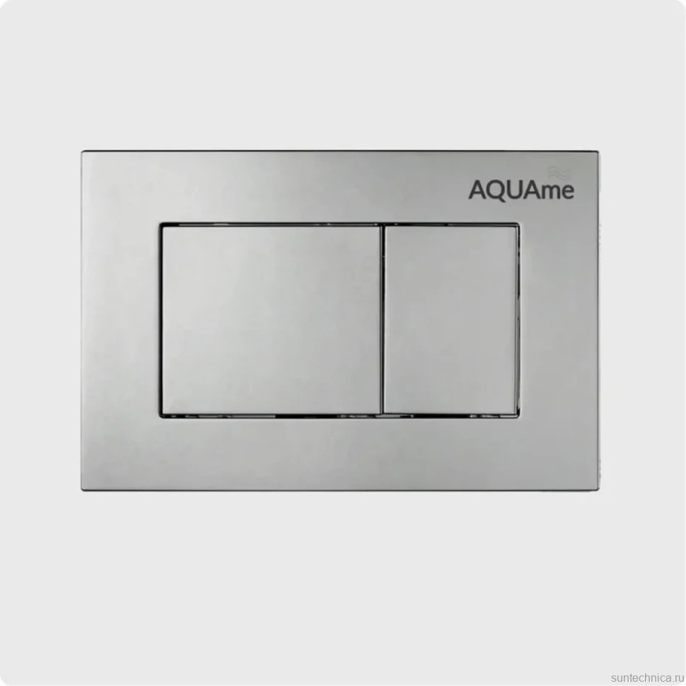 Кнопка смыва для унитаза AQUAme AQM4102S пластик, цвет сатин