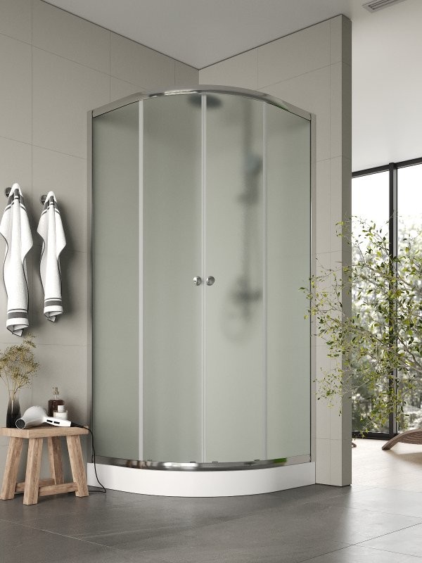 Душевой уголок Agger A01 090MCR/G 90x90, матовое стекло, с поддоном