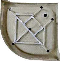 Душевой уголок Agger A01 090MCR/G 90x90, матовое стекло, с поддоном