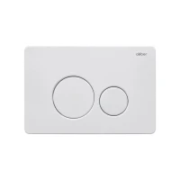 Кнопка смыва для унитаза Abber AC0121MW нержавеющая сталь, цвет матовый белый Кнопка смыва для унитаза Abber AC0121MW нержавеющая сталь, цвет матовый белый