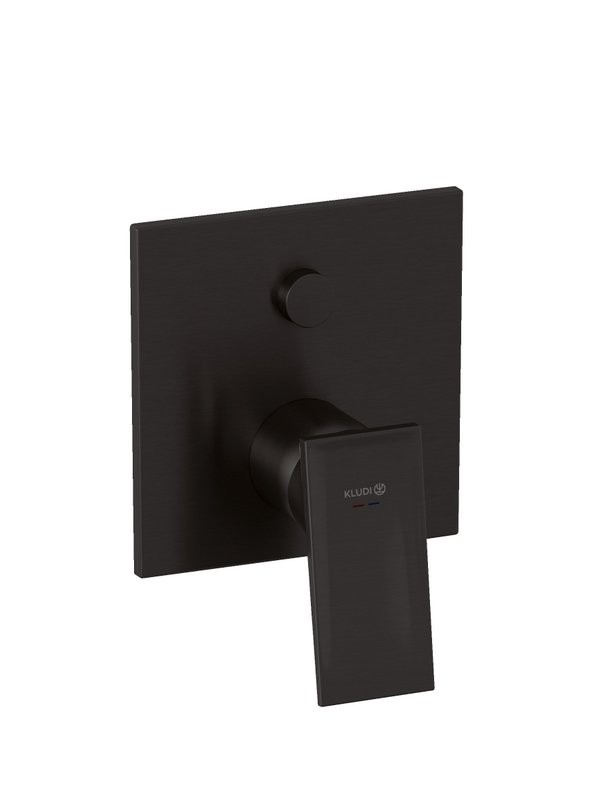 Встраиваемый смеситель для душа и ванны Kludi Decus 54759N275 оружейная сталь PVD