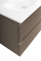 Тумба с раковиной BelBagno Uno 90 подвесная, 2 ящика, матовая бежевая