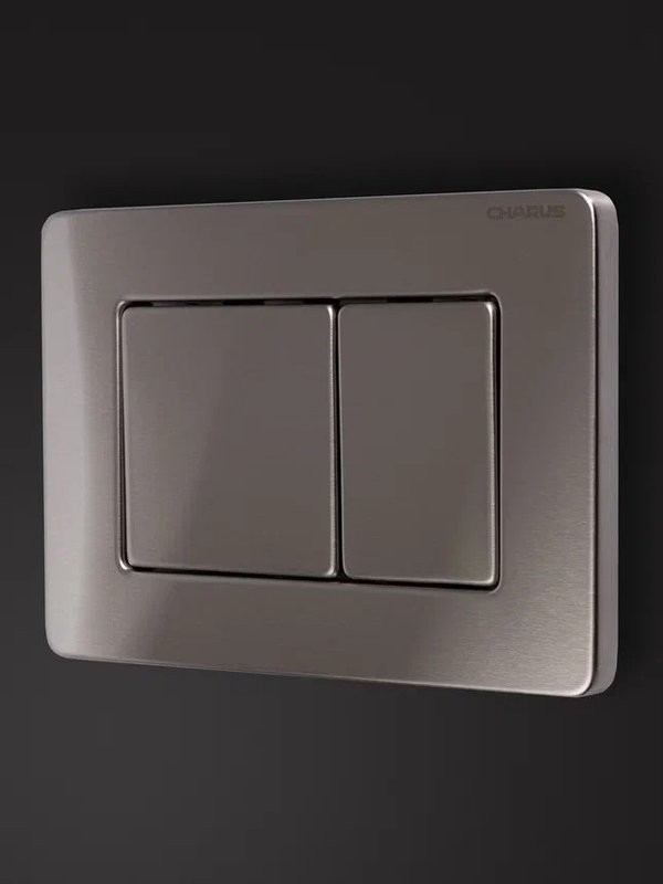 Кнопка смыва для унитаза CHARUS Robusto FP.310.BSS.05 нержавеющая сталь, цвет сталь