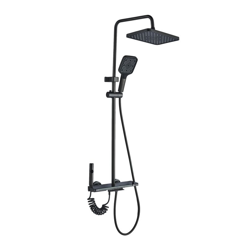 Душевая стойка Ceruttispa 11413 графит