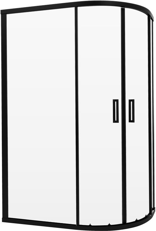 Душевой уголок Niagara Nova 682108111BLACK 120x80, асимметричный, черный