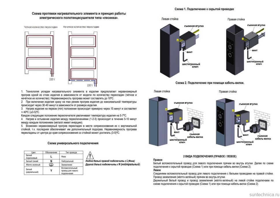 Полотенцесушитель электрический Grota Nosto 530х800 NM EL 80x55 см, подключение справа, слева, скрытое подключение справа, матовый хром, лесенка