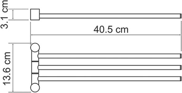 Полотенцедержатель Wasserkraft K-1533