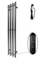 Полотенцесушитель электрический Altasan Проксима СП21120Ч 120x20 см, подключение справа, скрытое подключение справа, матовый черный, I-образный, из стали