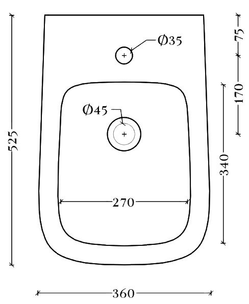 Биде подвесное ArtCeram A16 ASB004 05 00 матовое белое