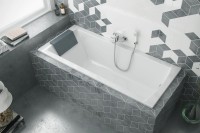 Акриловая ванна Excellent Aquaria 140x70 см, пристенная, белая, на ножках