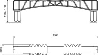 Акриловая ванна Excellent Aquaria 140x70 см, пристенная, белая, на ножках