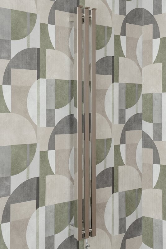 Полотенцесушитель электрический Сунержа Вердикт 4.0 00-0851-1210 120x15 см, подключение справа, скрытое подключение справа, без покрытия, I-образный