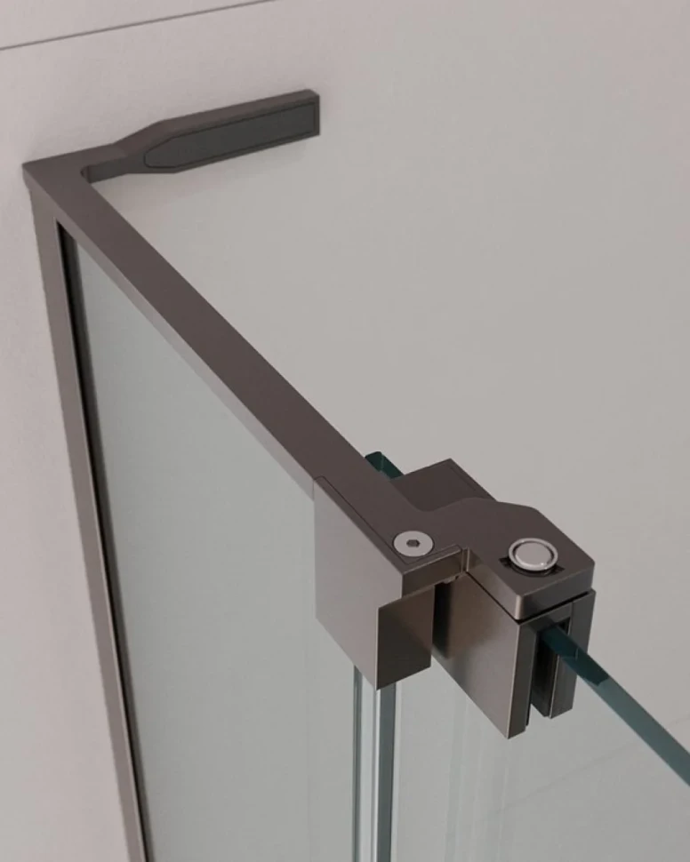 Душевой уголок Cezares Slider A 2 80/90 C GM профиль оружейная сталь, стекло прозрачное