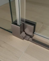 Душевой уголок Cezares Slider A 2 80/90 C GM профиль оружейная сталь, стекло прозрачное