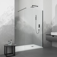 Душевая перегородка RGW Walk In WA-010-B 110x200, стекло прозрачное