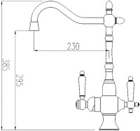 Смеситель для кухни Zorg Sanitary ZR 336 YF-50 nickel