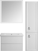 Мебель для ванной комнаты ASB-Woodline Риола 80 слоновая кость