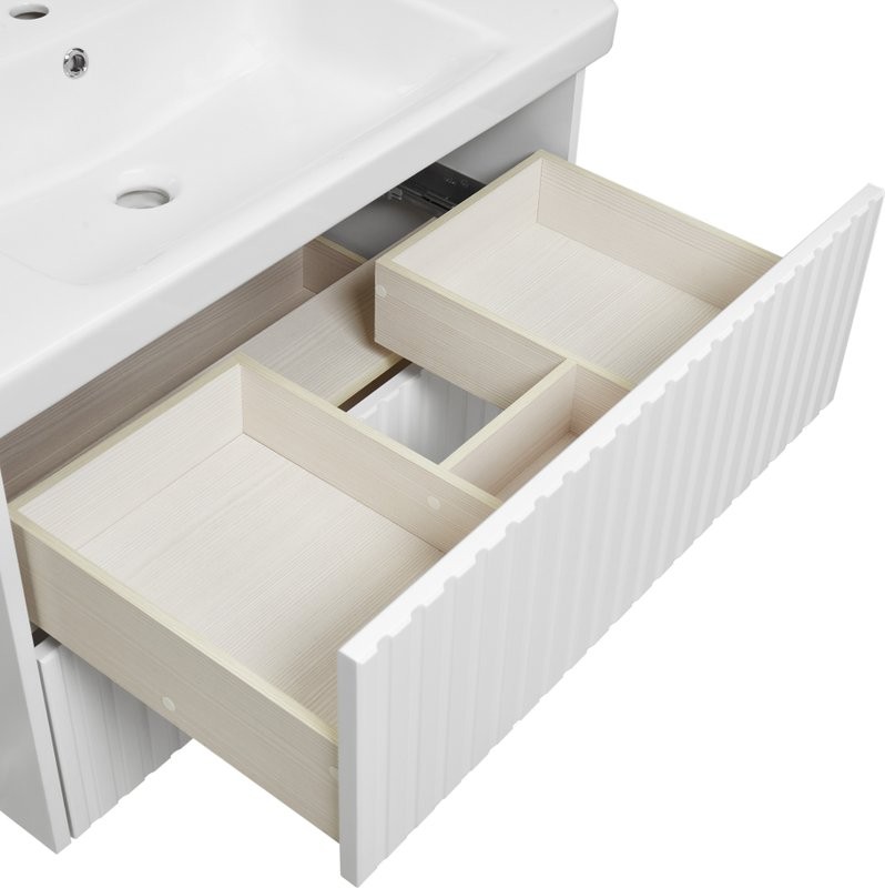 Мебель для ванной комнаты ASB-Woodline Риола 80 слоновая кость