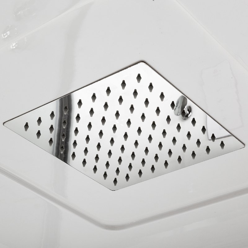 Душевая кабина DTO K409S 90х90, LED, профиль хром, стекло прозрачное