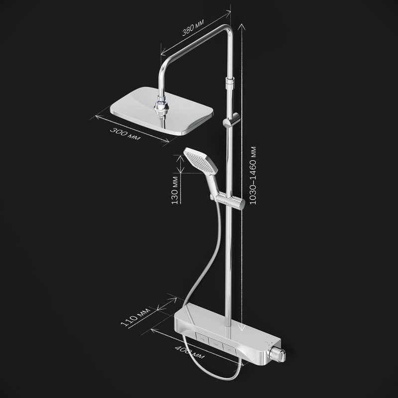 Душевая стойка AM.PM Func F078F700 хром