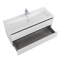 Тумба с раковиной Cezares Plane 120 bianco lucido, раковина Cezares CZR-8070-120