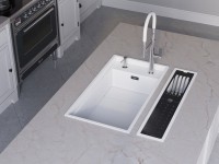Мойка кухонная Omoikiri Kinaru 86-U/I-WH белая