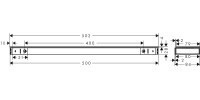 Полка Hansgrohe Rainfinity 26844700