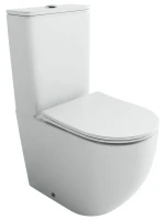 Унитаз-компакт напольный Ceramicanova Mia Торнадо CN1801T с сиденьем микролифт, безободковый