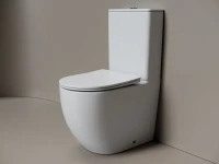 Унитаз-компакт напольный Ceramicanova Mia Торнадо CN1801T с сиденьем микролифт, безободковый