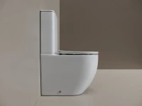 Унитаз-компакт напольный Ceramicanova Mia Торнадо CN1801T с сиденьем микролифт, безободковый