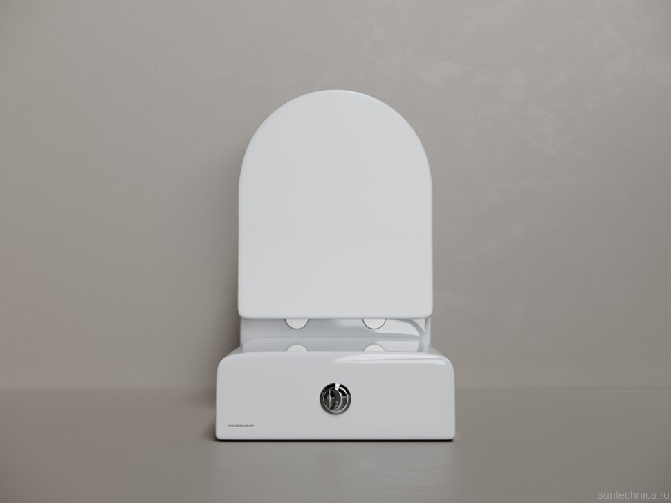 Унитаз-компакт напольный Ceramicanova Mia Торнадо CN1801T с сиденьем микролифт, безободковый