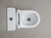 Унитаз-компакт напольный Ceramicanova Mia Торнадо CN1801T с сиденьем микролифт, безободковый