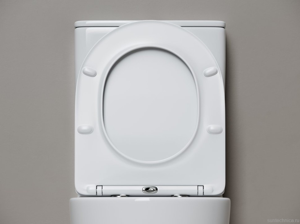 Унитаз-компакт напольный Ceramicanova Mia Торнадо CN1801T с сиденьем микролифт, безободковый