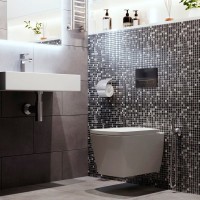 Система инсталляции для унитазов Lavinia Boho RelFix 77010039 5 в 1 с кнопкой смыва и дозатором, глянцевый черный, хром