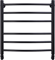 Полотенцесушитель водяной Comfysan Noumi W-6 60х50 60x55 см, черный матовый, лесенка