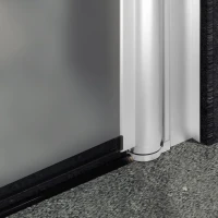 Душевая дверь в нишу Maybahglass MGD-436-1 89 см, профиль матовый белый, стекло сатин