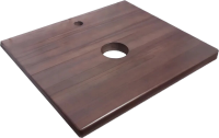 Тумба под раковину со столешницей Jorno Wood 60 белая, столешница темная