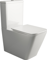Унитаз-компакт напольный Ceramicanova Cubic CN1803 с микролифтом, безободковый