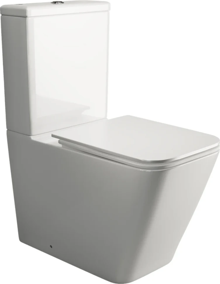 Унитаз-компакт напольный Ceramicanova Cubic CN1803 с микролифтом, безободковый