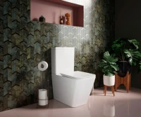 Унитаз-компакт напольный Ceramicanova Cubic CN1803 с микролифтом, безободковый