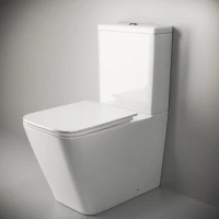 Унитаз-компакт напольный Ceramicanova Cubic CN1803 с микролифтом, безободковый